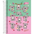 Foto ilustrativa Agenda Espiral Diária 11 x 15,4 cm Spice Feminina 2027
