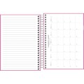 Foto ilustrativa Agenda Espiral Diária 11,7 x 16,4 cm D+ Feminina 2026