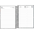 Foto ilustrativa Agenda Espiral Diária 11,7 x 16,4 cm Pepper Masculina 2027