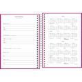 Foto ilustrativa Agenda Espiral Diária 11,7 x 16,4 cm Pepper Rosa 2026
