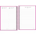 Foto ilustrativa Agenda Espiral Diária 11,7 x 16,4 cm Pepper Rosa 2026