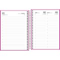 Foto ilustrativa Agenda Espiral Diária 11,7 x 16,4 cm Pepper Rosa 2027
