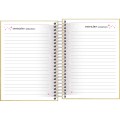 Foto ilustrativa Agenda Espiral Diária 11,7 x 16,4 cm Shine 2026