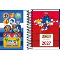 Foto ilustrativa Agenda Espiral Diária 11,7 x 16,4 cm Sonic 2027