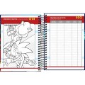 Foto ilustrativa Agenda Espiral Diária 11,7 x 16,4 cm Sonic 2027