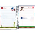 Foto ilustrativa Agenda Espiral Diária 11,7 x 16,4 cm Sonic 2027