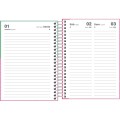 Foto ilustrativa Agenda Espiral Diária 11,7 x 16,4 cm Spice Feminina 2027