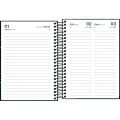 Foto ilustrativa Agenda Espiral Diária 11,7 x 16,4 cm Spice Masculina 2027