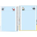 Foto ilustrativa Agenda Espiral Diária 12,9 x 18,7 cm Snoopy 2026