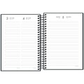 Foto ilustrativa Agenda Espiral Diária 12,9 x 18,7 cm Spice Preta 2026
