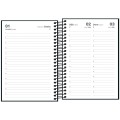 Foto ilustrativa Agenda Espiral Diária 12,9 x 18,7 cm Spice Preta 2027