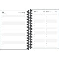 Foto ilustrativa Agenda Espiral Diária 14,0 cm x 20,0 cm cm Spice Preta 2027