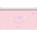 Foto ilustrativa Agenda Espiral Semanal 16,7 x 8,9 cm Happy 2026