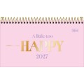 Foto ilustrativa Agenda Espiral Semanal 16,7 x 8,9 cm Happy 2027