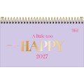 Foto ilustrativa Agenda Espiral Semanal 16,7 x 8,9 cm Happy 2027