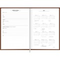 Foto ilustrativa Agenda Executiva Costurada Diária 13,4 x 19,2 cm Torino Cores 2027