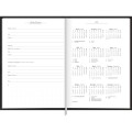 Foto ilustrativa Agenda Executiva Costurada Diária 14,5 x 20,5 cm Prátika Preta 2026