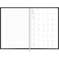 Foto ilustrativa Agenda Executiva Costurada Diária 14,5 x 20,5 cm Prátika Preta 2026