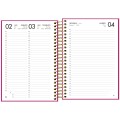 Foto ilustrativa Agenda Executiva Espiral Diária 12,9 x 18,7 cm Napoli Feminina 2027