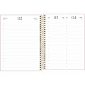 Foto ilustrativa Agenda Executiva Espiral Diária 17,7 x 24 cm Vanilla 2026