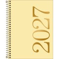 Foto ilustrativa Agenda Executiva Espiral Diária 17,7 x 24 cm Vanilla 2027