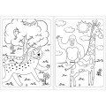 Foto ilustrativa Álbum Colorir Animais Aprender, Brincar e Colorir 8 Folhas