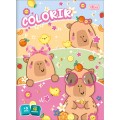 Foto ilustrativa Album Colorir Capyclub 8 Folhas
