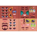Foto ilustrativa Álbum de Atividades com Adesivos Caras e Bocas Pessoas 8 Folhas.