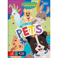 Foto ilustrativa Álbum de Atividades com Adesivos Caras e Bocas Pets 8 Folhas