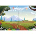 Foto ilustrativa Álbum de Atividades com Adesivos Cenário Mágico Jardim Encantado 8 Folhas