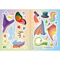 Foto ilustrativa Álbum de Atividades com Adesivos Vestir & Brincar Animais Mágicos 8 Folhas