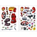 Foto ilustrativa Álbum de Atividades Vestir & Brincar Avengers 8 Folhas