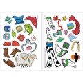 Foto ilustrativa Álbum de Atividades Vestir & Brincar Toy Story 8 Folhas