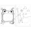 Foto ilustrativa Álbum de Atividades Vestir & Brincar Toy Story 8 Folhas