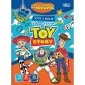 Foto ilustrativa Álbum de Atividades Vestir & Brincar Toy Story 8 Folhas