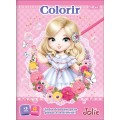 Foto ilustrativa Álbum para Colorir Jolie 8 Folhas