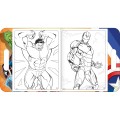 Foto ilustrativa Álbum para Colorir Maleta Avengers 8 folhas