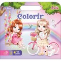 Foto ilustrativa Álbum para Colorir Maleta Jolie 8 Folhas