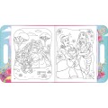 Foto ilustrativa Álbum para Colorir Maleta Princesas 8 Folhas