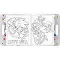 Foto ilustrativa Álbum para Colorir Maleta Sonic 8 Folhas	
