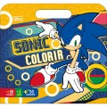 Foto ilustrativa Álbum para Colorir Maleta Sonic 8 Folhas	