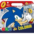 Foto ilustrativa Álbum para Colorir Maleta Sonic 8 Folhas	