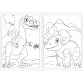 Foto ilustrativa Álbum para Colorir Raptor 8 Folhas