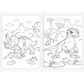 Foto ilustrativa Álbum para Colorir Raptor 8 Folhas