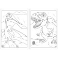 Foto ilustrativa Álbum para Colorir Raptor 8 Folhas