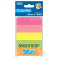 Foto ilustrativa Bloco Adesivo Tili Notes 50x15mm 500 folhas 5 Cores