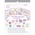 Foto ilustrativa Bloco de Adesivos Decorados Happy 12 Folhas