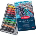 Foto ilustrativa Bloco Inktense Aquarelável 12 Cores Estojo Lata