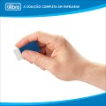 Foto ilustrativa Borracha Branca Média com Capa Plástica - Blister com 2 unidades