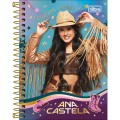 Foto ilustrativa Caderneta Espiral Capa Dura 1/8 Ana Castela 80 Folhas